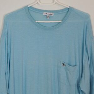 Peter Millar Crewneck One Pocket Soft TShirt Men's Sz XXL Embroidered Duck